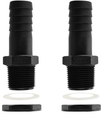Virtubuy - Regenwaterafvoer Set - Koppelingen voor Regenwater - Duurzaam en Betrouwbaar - 2.5 cm - Water Tank Verbinding - Perfect voor Tuin en Rese..