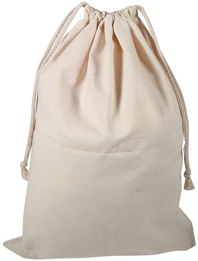 Dailygoods- Waszak Grote Capaciteit - Katoenen Waszakken - Waszak met Trekkoord - Eco-vriendelijk - 30 x 40 cm - Beschermt tegen Geur - Opbergtas