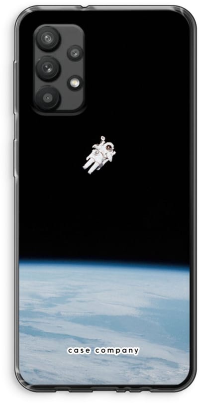 Case Company® - Hoesje geschikt voor Samsung Galaxy A32 4G hoesje - Alone in Space - Soft Cover Telefoonhoesje - Bescherming aan alle Kanten en Schermrand
