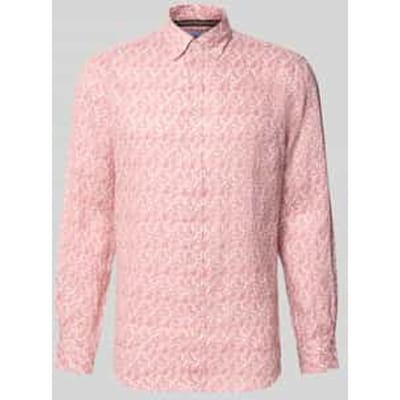 slim fit linnen overhemd van puur linnen