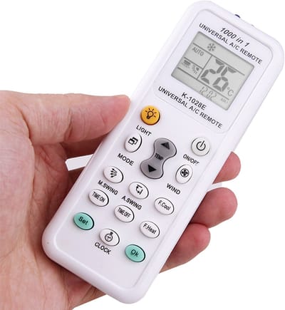 Universele Airco Afstandsbediening K-1028E – 1000-in-1 | Met LCD-scherm | Inclusief Batterijen