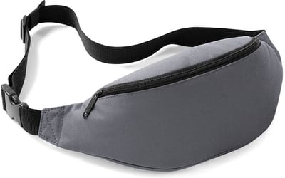 Heuptas - Buideltas - Fanny pack - Festivaltasje - Reistasje - 35 cm - 2,5 L - Belt bag - Verstelbaar - Lichtgewicht - Lichtgrijs - Wandeltasje / Hike tas - Feesttasje - Jonyx