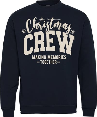 Kersttrui Christmas Crew | Foute Kersttrui Dames Heren | Kerstcadeau | Kerstpakket | Navy | maat XS
