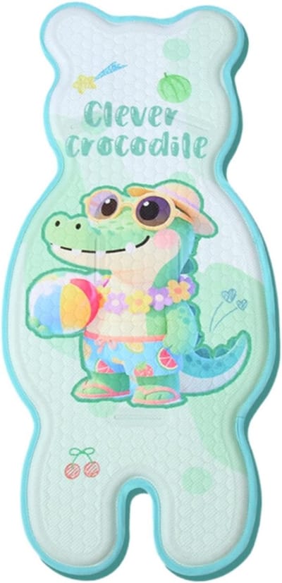 Wandelwagen Liner - Kinderwagen Inzet - Comfortabel Reizen - Ademende Voering - 77 x 35 cm - Watermeloen Krokodil