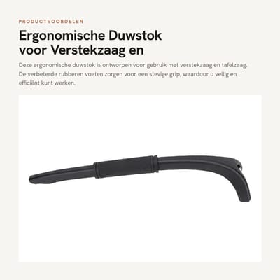 Dailygoods - Ergonomische Duwstok voor Verstekzaag en Tafelzaag