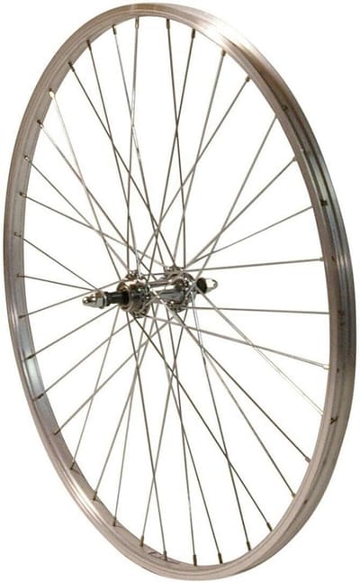 24 Inch Achterwiel Zilver voor 5-7 Traps Schroefkrans - Compleet Wiel