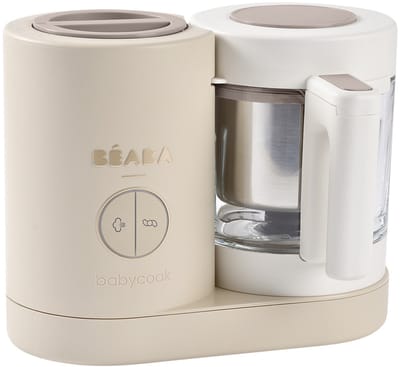 Béaba Babycook Néo – 6-in-1 Babyfoodprocessor – Stomen, Mixen, Ontdooien & Verwarmen – Glas & RVS – Eco-Design – 1250 ml – Argile