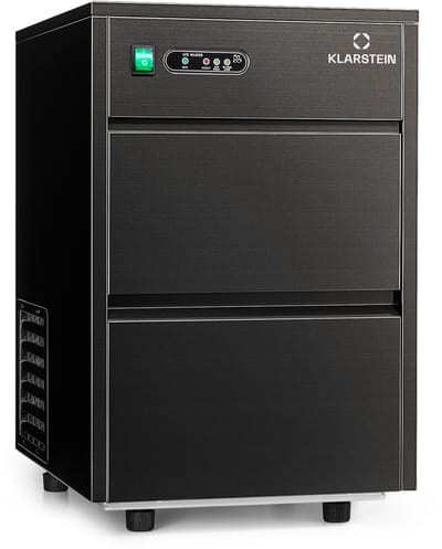 Klarstein IJsblokjesmachine Powericer XL 20 kg/dag 145W - IJsmaker IJsbereider Ice - voor Bar voor Horeca voor Restaurant - LED Waterreservoir RVS - Ice Maker Ice Cube Maker IJsblokjesmaker - Eismaschine
