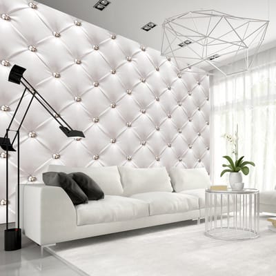 98cm X 70cm - Zelfklevend fotobehang - Witte elegantie, 8 maten, premium print