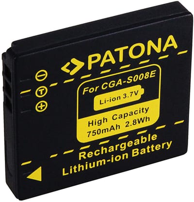 Battery for Panasonic DMC-FX30 FX-30 CGA-S008E DMW-BCE10E