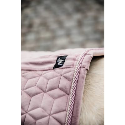 Kentucky Horsewear - Zadeldoek velvet jumping oud roze cob