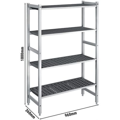 GGM Gastro Aluminium Grundregal - 960x1800mm - Tragkraft: 900 kg