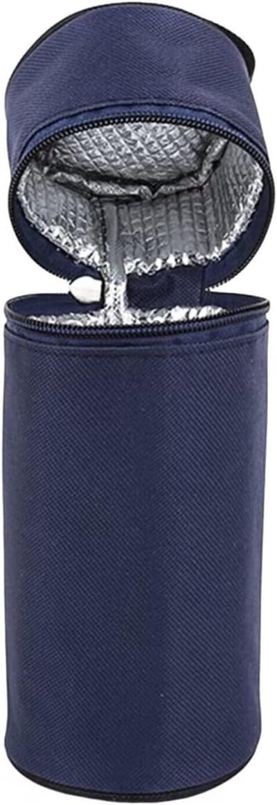 Isolatie Tas voor Babyfles en Thermosfles, Draagbare Reistas voor Kinderwagens, Donkerblauw, 22 x 8.5 cm, Ideaal voor Reizen en Buitenshuis