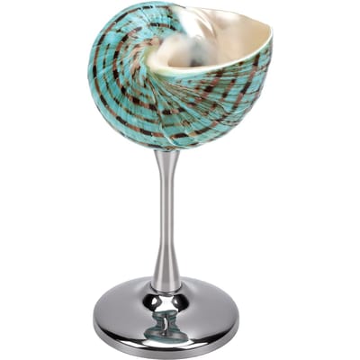 Schelp Wijnbeker Uniek Elegant Schelp Kelk Cocktail Drinkgerei voor Verjaardag Bruiloft Jubileum Feest Type 1 gray