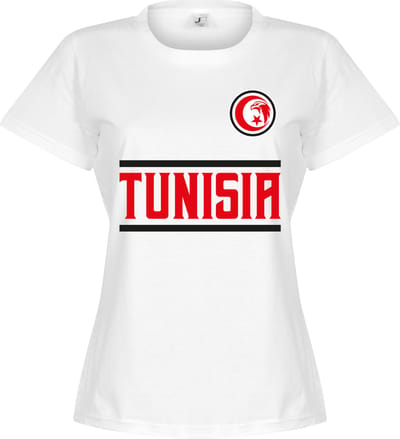 Tunesië Team T-Shirt - Wit - Dames - S