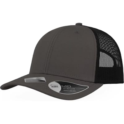 Atlantis Headwear Recy Three Cap AT671 - Dark Grey/Black - One size