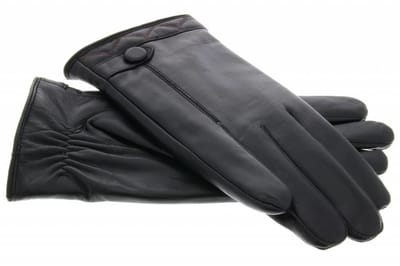 imoshion Echt lederen touchscreen handschoenen met knoop - Maat L