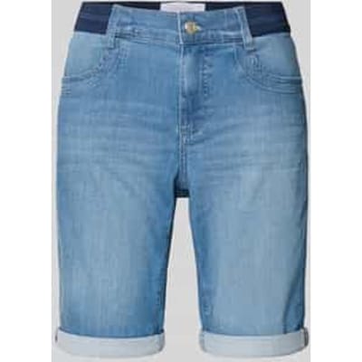 Korte jeans met omslag en elastische band