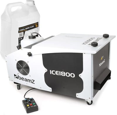 Rookmachine - BeamZ ICE1800 - Low fog machine met 5 liter rookvloeistof - 1800W