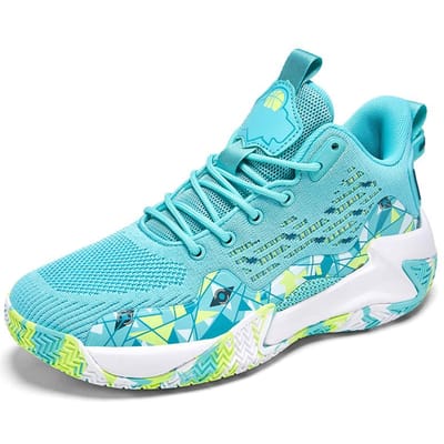 Grote Maat 48 Heren Basketbalschoenen Ademend Demping Antislip Slijtvast Sportschoenen Gymtraining Atletische Basketbalsneakers 39 groen