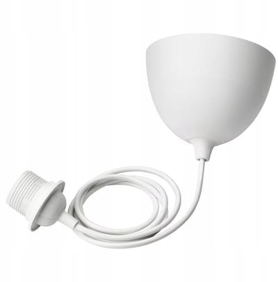 IKEA HAVSDJUP Lampfitting met kabel, wit, 1.4m