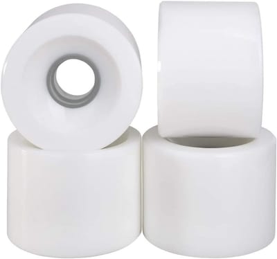 Set van 4 Longboard Skateboard Wielen 70mm - 78A PU Cruising Wheels Inclusief Lagers