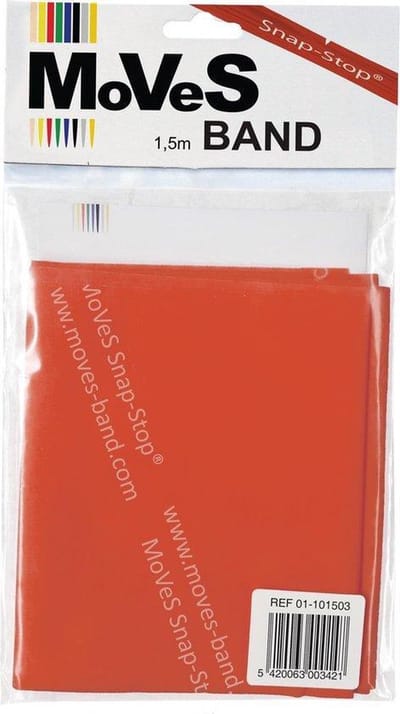 Resistance band set 1,5m Medium 10 stuks Moves