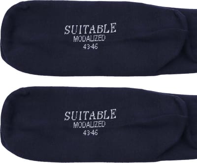 Suitable Sokken 3-Pack Donkerblauw - Maat 39-42 - Heren - Halfhoge sokken