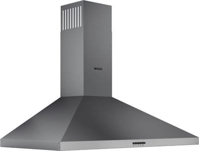 Wiggo WE-A930P(G) – Wandschouw Afzuigkap 90 cm – Grijs – 680 m³/h – LED Verlichting – Energieklasse A – 5 jaar garantie