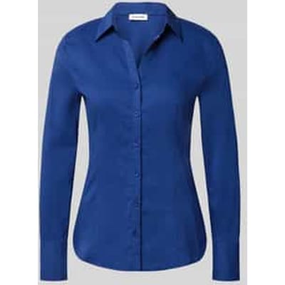Overhemdblouse van katoenmix