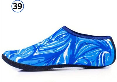 Bovista Waterschoenen Voor Kinderen & Volwassenen - Aqua Shoes - Aquaschoenen - Afzwemschoenen - Zwemles Schoenen - Blauw - Maat 39