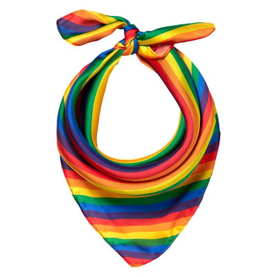 Apollo - Feest Bandana - Bandana sjaal - rainbow kleuren - one size - Bandana dames - Bandana Heren - Carnaval - Carnaval accessoires - Feestkleding Apollo