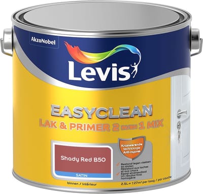 Levis - Easyclean Lak & Primer 2-In-1 Mix - Shady Red B50 - Mengverf - 2,5 L