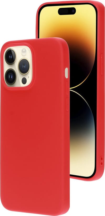 Mobiparts hoesje geschikt voor de Apple iPhone 14 Pro Max - Siliconen - Rood