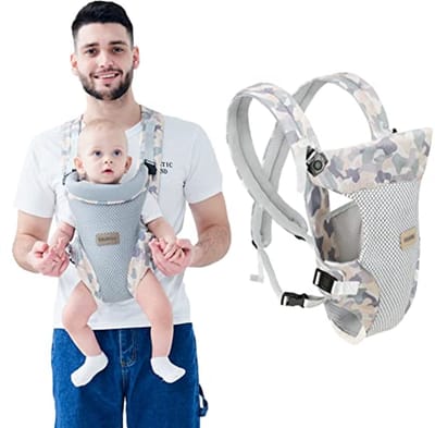 Ergonomische 4-in-1 Babydraagzak voor Zuigelingen en Peuters - Verstelbare Draagbare Rugzak