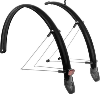 XLC MG-F03 Spatbord Stadfiets Set - 28 inch / 46 mm - PVC - Geschikt voor Stad/Tour Fiets