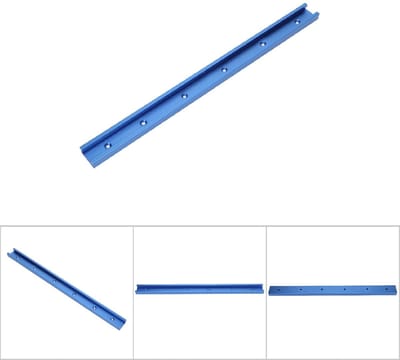 Dailygoods - T-rail - T-groefversteking - Duurzaam aluminium - 1000mm - Houtbewerking - Geschikt voor T-schroef en snelspanner - Perfecte sleufrail