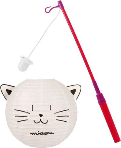 Ostaria St. Maarten lampion met stokje - kat / poes thema - sint maarten - 11 november lichtje