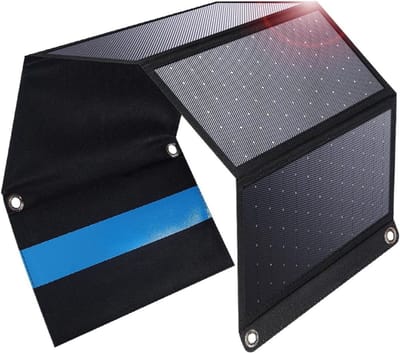 Nexvo® Zonnepaneel Opvouwbaar - Zonnepaneel - Oplader - Ultrasnel Opladen - Zwart - 84cm x 28cm x 1cm