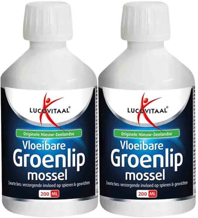 Lucovitaal Groenlipmossel Vloeibaar - 2 x 200 ml - Voordeelverpakking