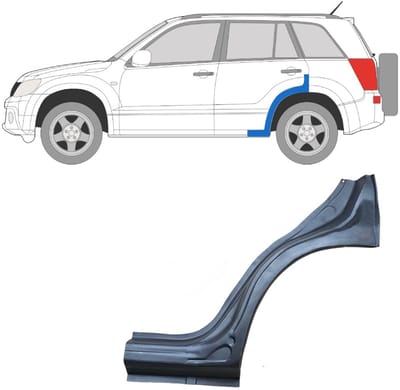 Reparatiepaneel achterspatbord voor Suzuki Grand Vitara 2005-2014 / Links