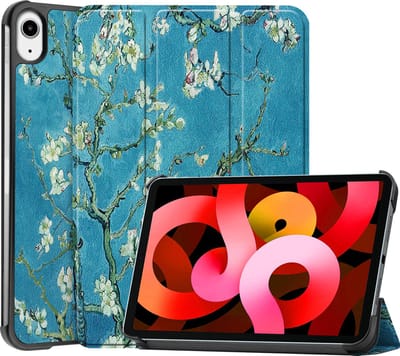 Hoesje Geschikt voor Apple iPad Air 5 (2022) - 10.9 inch - 5e Generatie - M1 - Dun & Stevig - Trifold Bookcase - Hard Cover - Hardcover Book Case - Tablet Hoes - Blokken