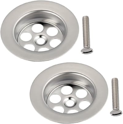 2x RVS Bad Afvoerstop 70mm - Universele Zeef voor Badkamer & Keuken - Anti-Lek