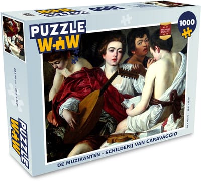 Puzzel De muzikanten - Schilderij van Caravaggio - Legpuzzel - Puzzel 1000 stukjes volwassenen