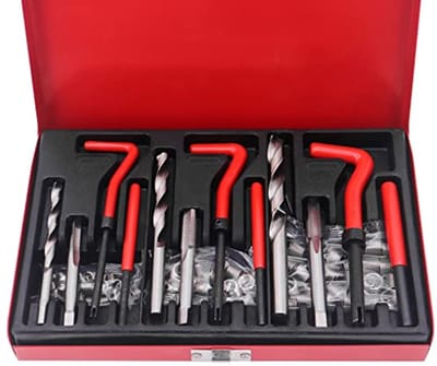 88-delige Draad Reparatie Set voor Helicoil Inserts M6, M8, M10 - RVS Tap Boor Kit