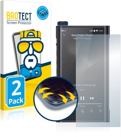 BROTECT - Screenprotector voor FiiO M15 - Folie Beschermfolie transparant volledig dekking - 2 Stuks