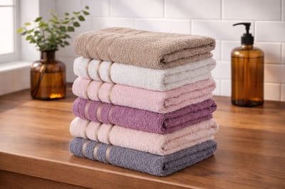 Asir - Handdoekenset (6 stuks) - Veelkleurig - 100% katoen - 25 x 20 x 12 cm