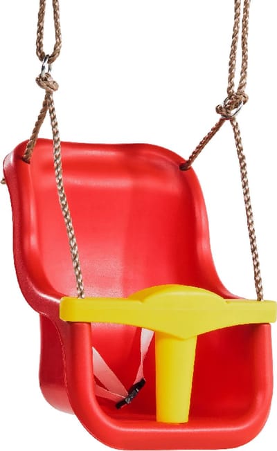 KBT baby schommelzitje Luxe rood/geel