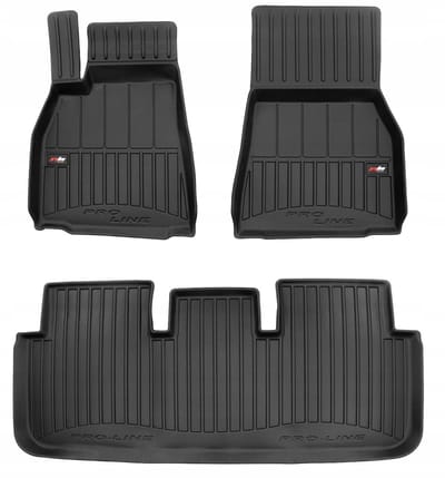 Frogum - No.77 - Automatten 3D - Geschikt voor TESLA Model S (vanaf 2021) - Facelift Model - 3-delig - TPE Rubber - Zwart