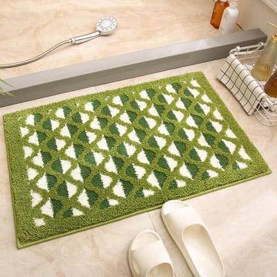 Geometrische Jacquard Badkamer Antislip Mat Absorberende Vloermat Deurmat Antislip Vloermat Slaapkamerkleed 40x60cm